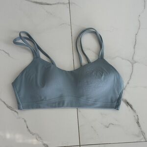 lululemon athletica Blue Ribbed Sports Bra